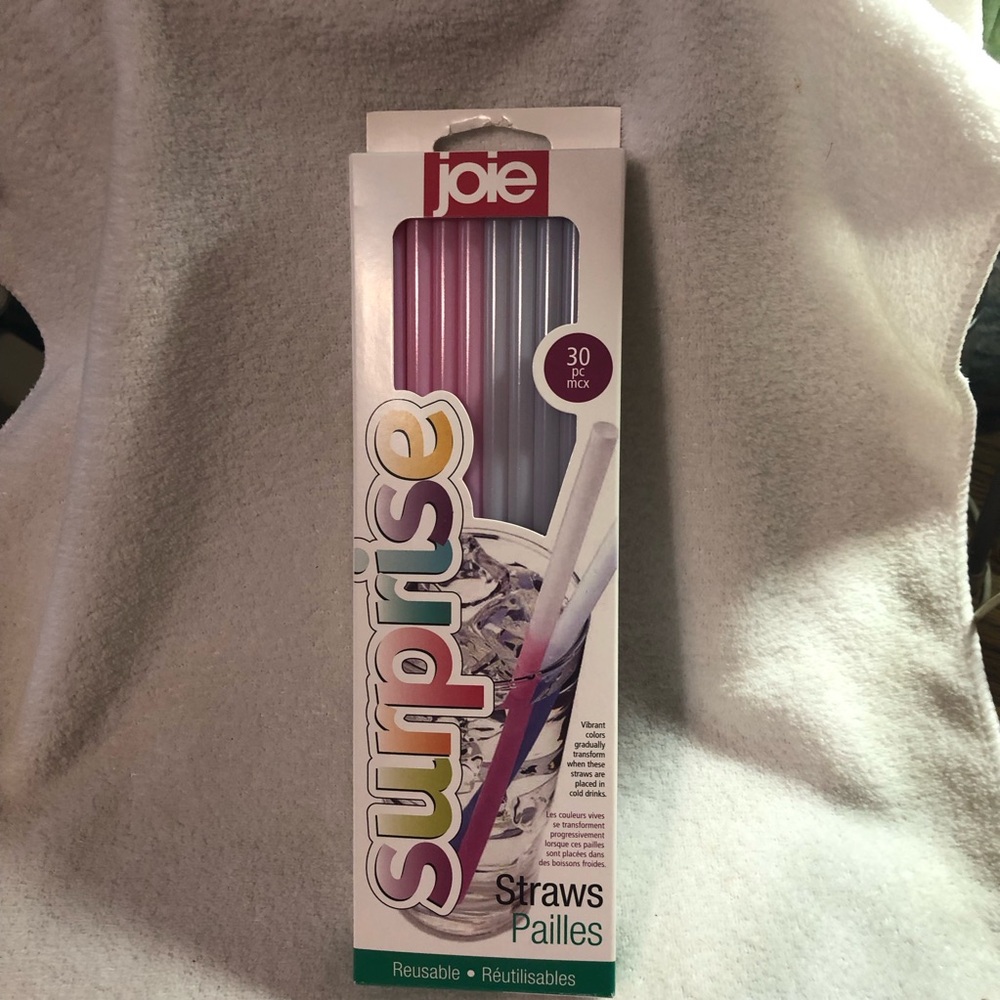 Joie Surprise Reusable Straws - Multicolor 30 pack